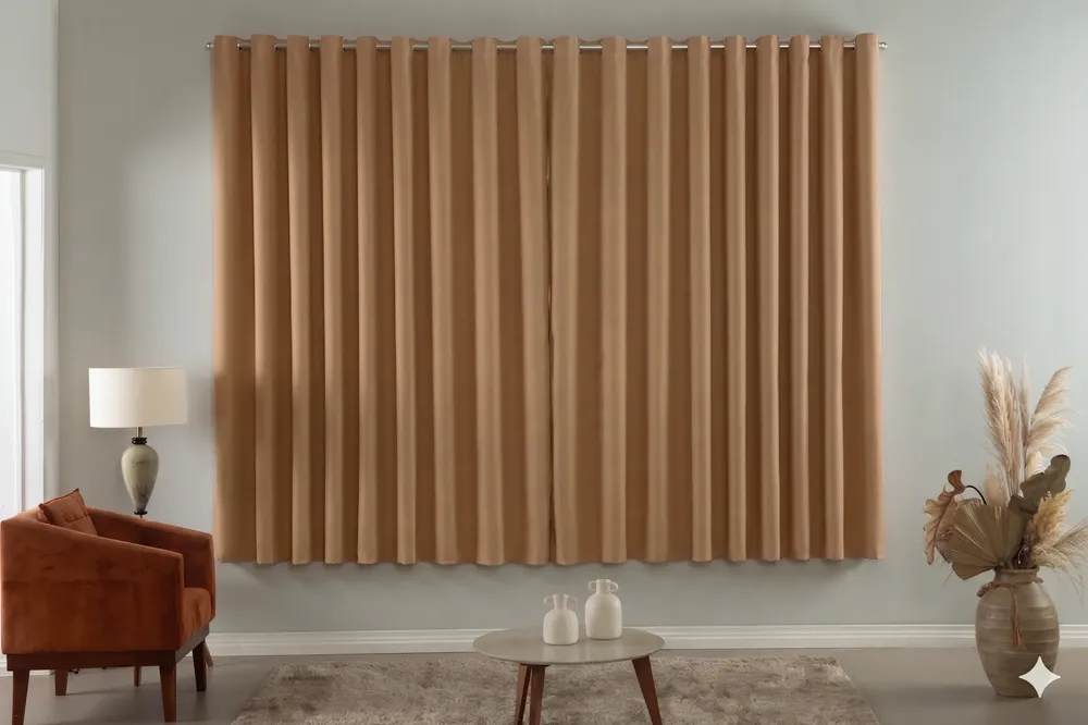 Cortina Blackout Em Tecido 2,00x1,80 Corta Luz Preta