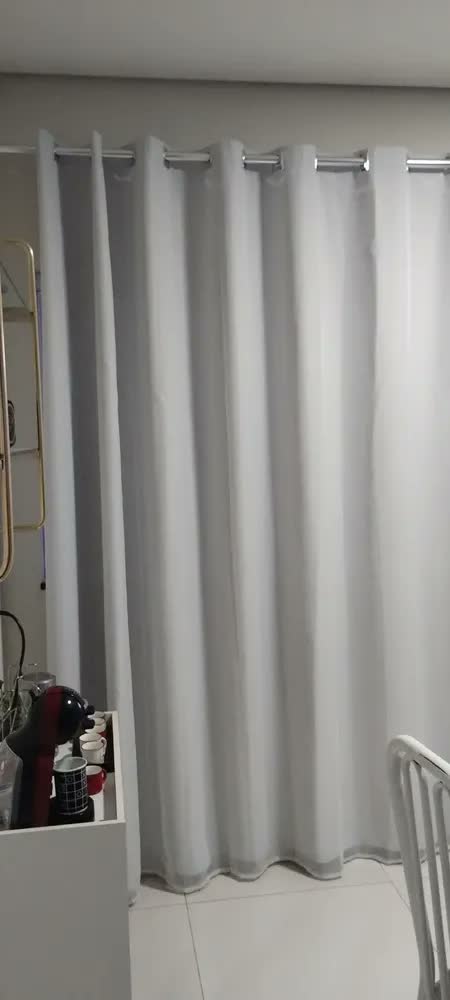 foto de Cortina Blackout C/ Voil 4,00m X 2,70m Para Quarto E Sala