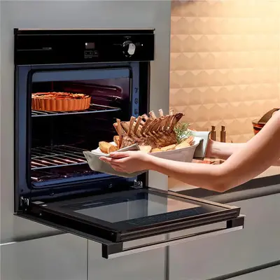 foto de Forno de Embutir a Gás Brastemp 78L Preto Grill - BOA84AE