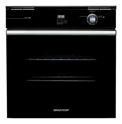 foto de Forno de Embutir a Gás Brastemp 78L Preto Grill - BOA84AE