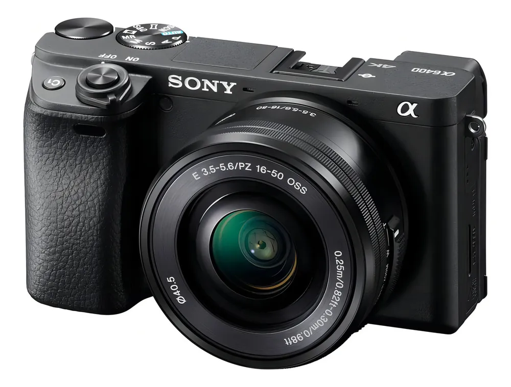 Sony Alpha ILCE-6400L sem espelho cor preto