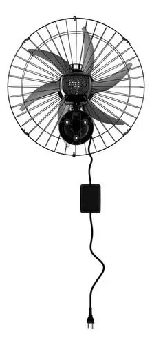foto de Ventilador oscilante de parede ventisol Steel 6 pás 50cm preto