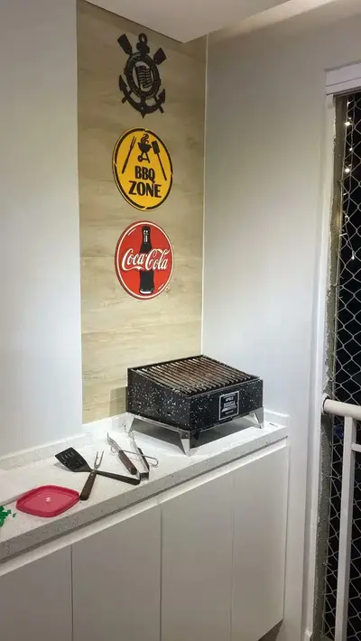 foto de Churrasqueira Apolo Parrilla Mini Esmaltada Weber