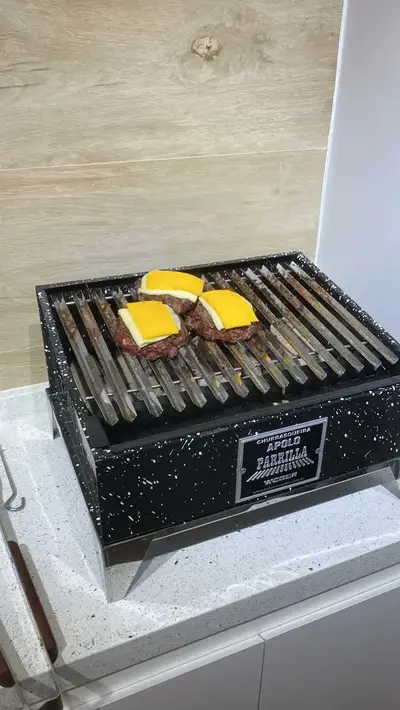 foto de Churrasqueira Apolo Parrilla Mini Esmaltada Weber