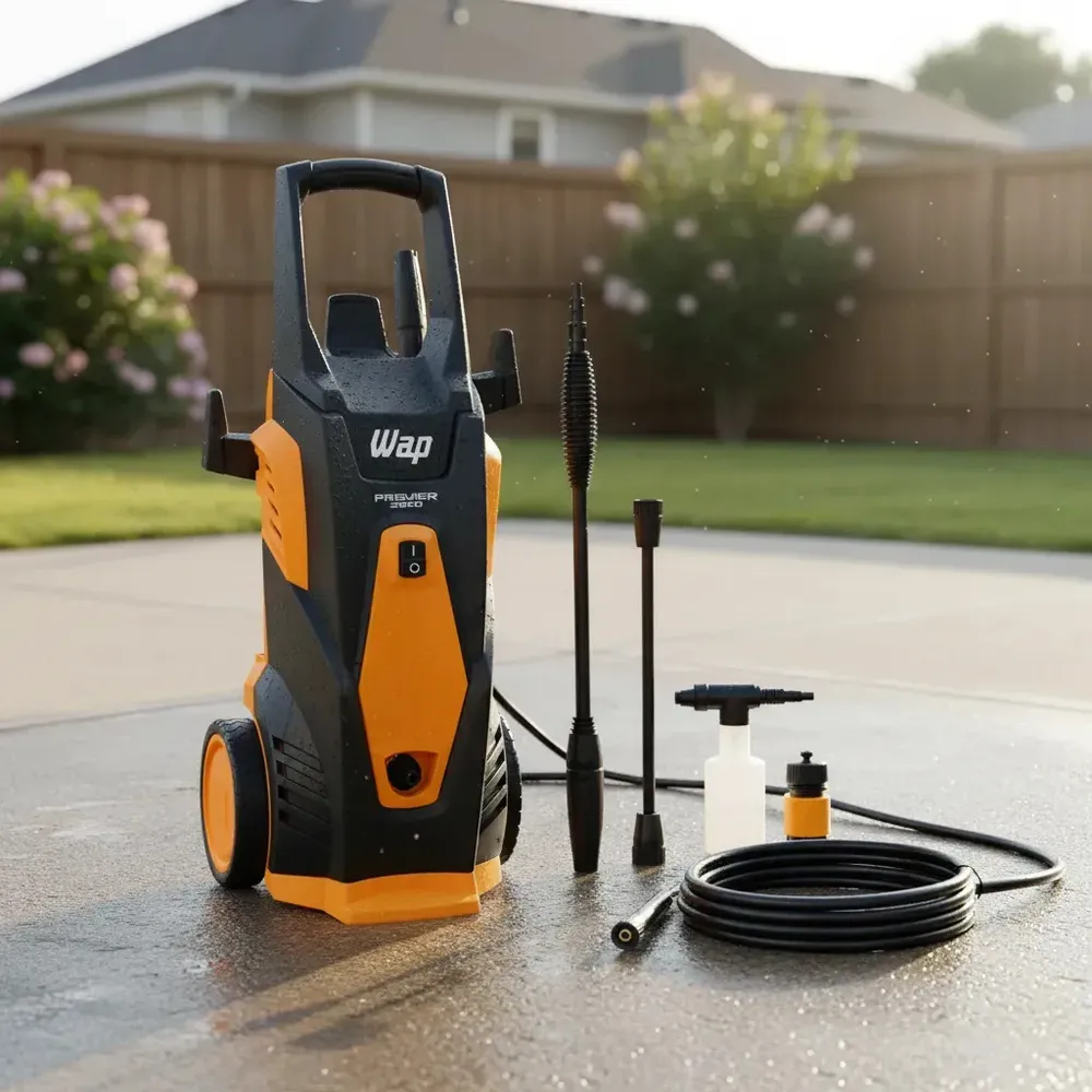 foto de Lavadora de Alta Pressão WAP Premier 2600 1800W 2000 PSI com Aplicador de Detergente
