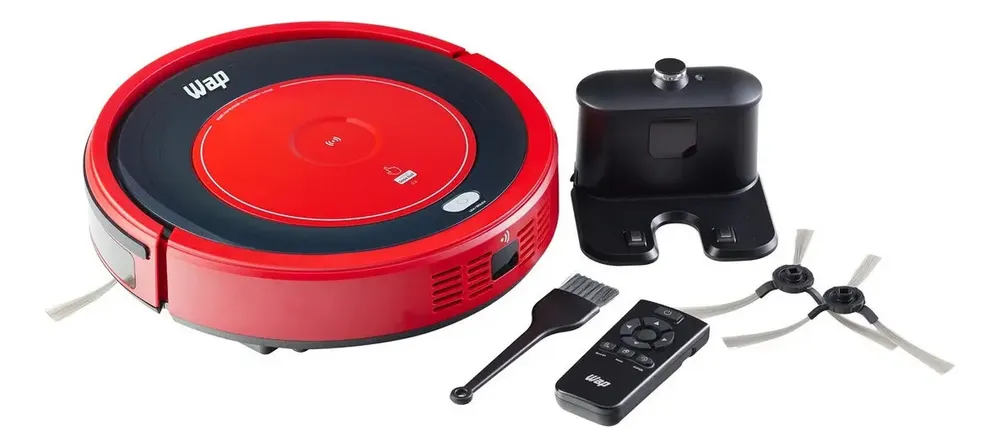 Robô aspirador de pó Wap robot W300 com 5 modos de limpeza 18W