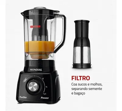 foto de Liquidificador Turbo Power Mondial 550W - L-99 FB