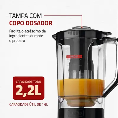 foto de Liquidificador Turbo Power Mondial 550W - L-99 FB