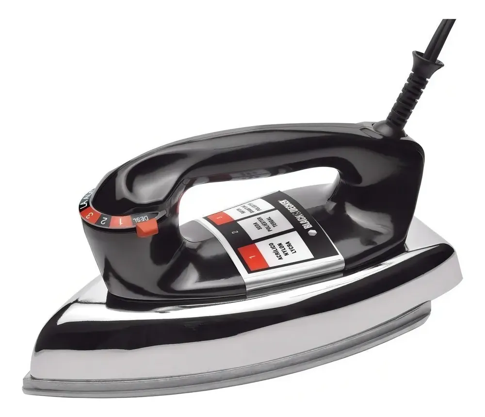 Ferro de Passar Roupa a Seco Black+Decker VFA1110XM6 Base de Alumínio 127V