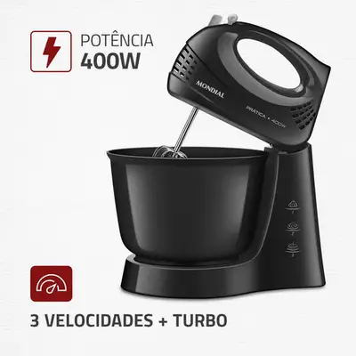 foto de Batedeira Prática Mondial 400W - B-44-B