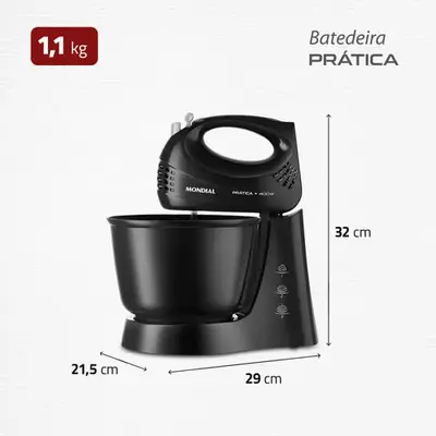 foto de Batedeira Prática Mondial 400W - B-44-B