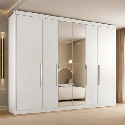 foto de Guarda Roupa Casal Valencia 6 Portas 6 Gavetas Com Espelho