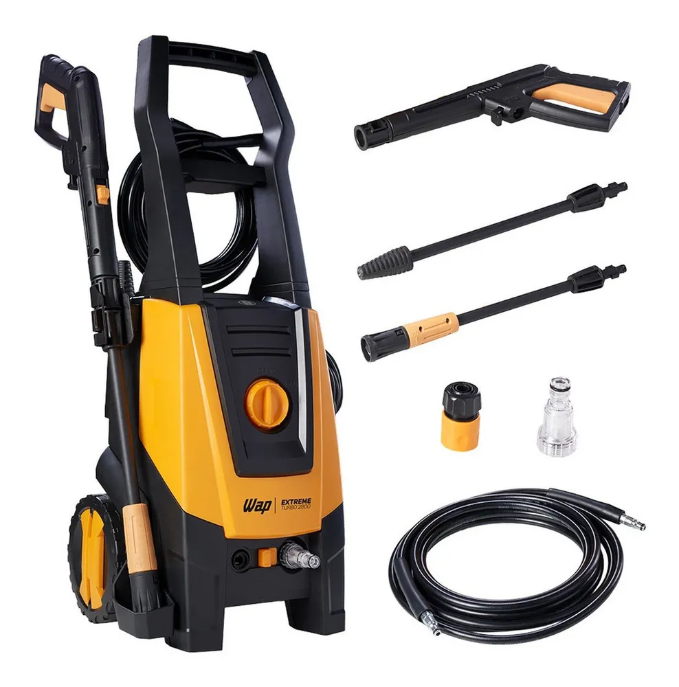 Lavadora de Alta Pressão WAP Extreme Turbo 2800 com Aplicador de Detergente 1900W