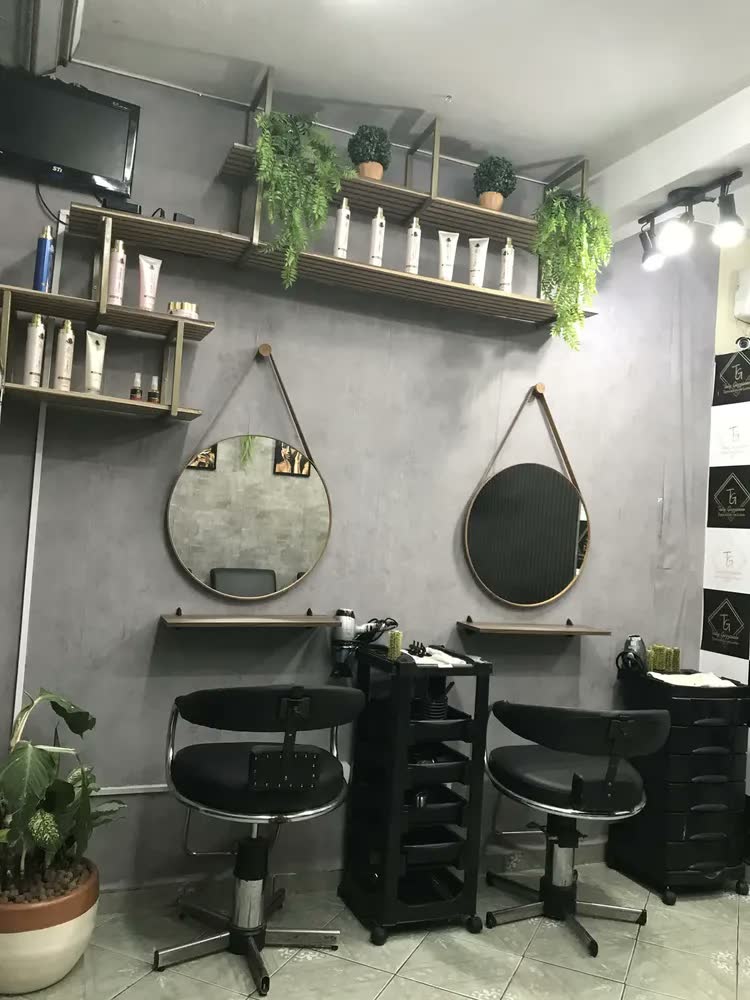 foto de Espelho Para Banheiro Decorativo Redondo 60cm Com Suporte