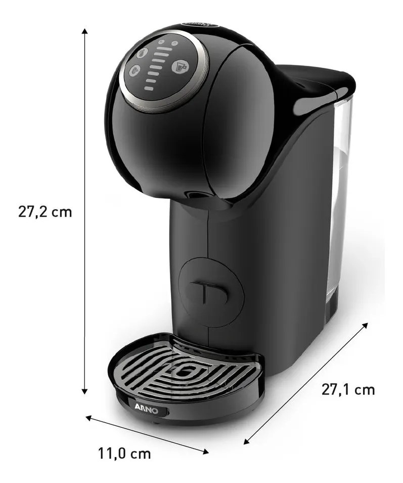 Cafeteira Nescafé Dolce Gusto Arno Genio S Plus Preto Cápsulas