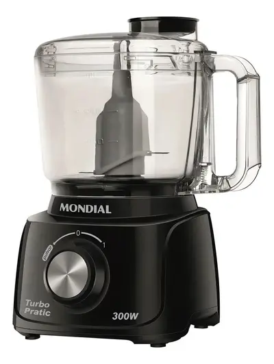 foto de Mini processador turbo MP-16 300w cor preto Mondial