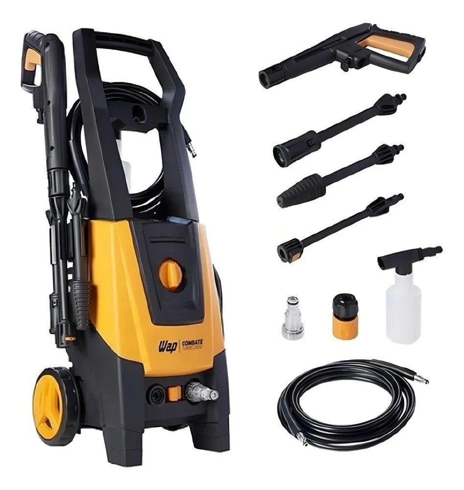 Desobstruidora e Lavadora de Alta Pressão WAP Combate Turbo Ultra 2600 com Motor de Indução