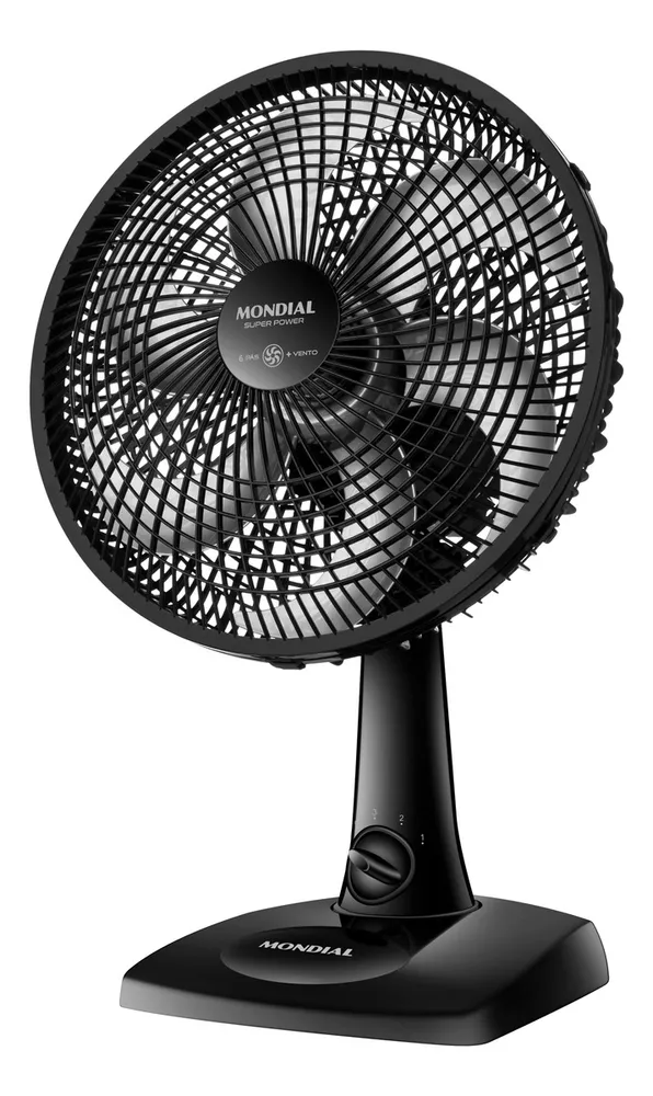 Ventilador de Mesa 30cm Super Power Mondial 60W VSP-30-B