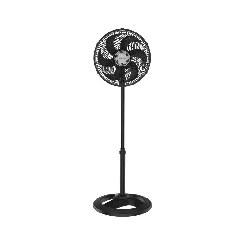 Ventilador Oscilante De Coluna Ventisol 30cm Turbo 6 Pás Preto