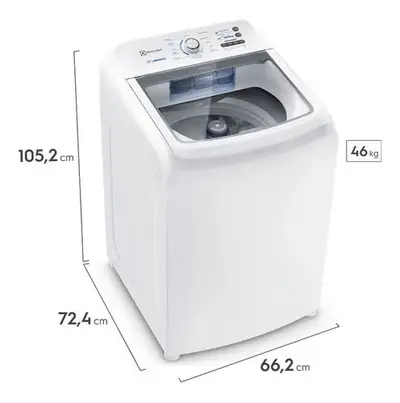foto de Máquina de Lavar Electrolux 15kg Branca Essential Care com Cesto Inox e Jet&Clean LED15