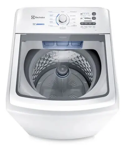 foto de Máquina de Lavar Electrolux 15kg Branca Essential Care com Cesto Inox e Jet&Clean LED15