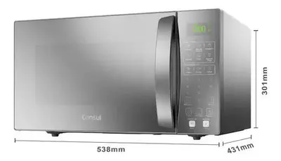 foto de Micro-ondas Consul 32L Prata com Menu Fácil - CMS46AR 220v