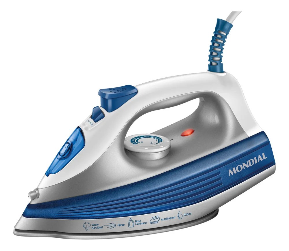 Ferro a Vapor, Mondial, 1200W - FVN-01-BL