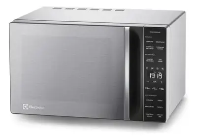 foto de Micro-ondas ME23S 23L Efficient Com Descongelamento Assistido Cor Inox Electrolux