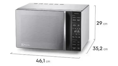 foto de Micro-ondas ME23S 23L Efficient Com Descongelamento Assistido Cor Inox Electrolux
