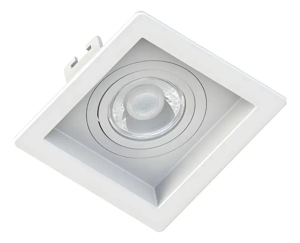 foto de Spot Embutir Par20 Recuado Quadrado Estrutura Branco