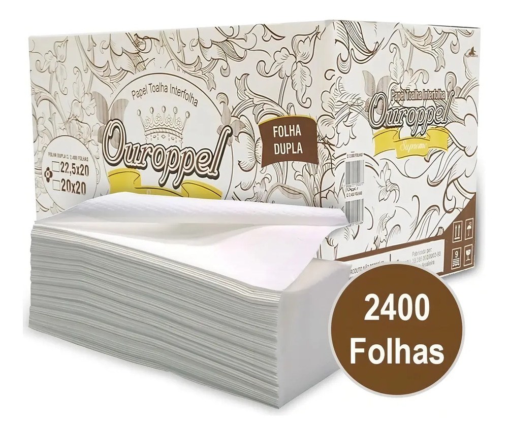 Toalha Papel Banheiro Supreme Ouroppel C/2400fls