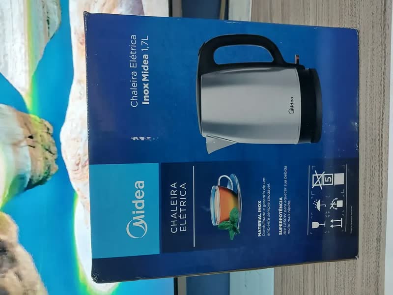foto de Chaleira Elétrica Inox EKA23X2 Com Visor Cinza Midea 220v