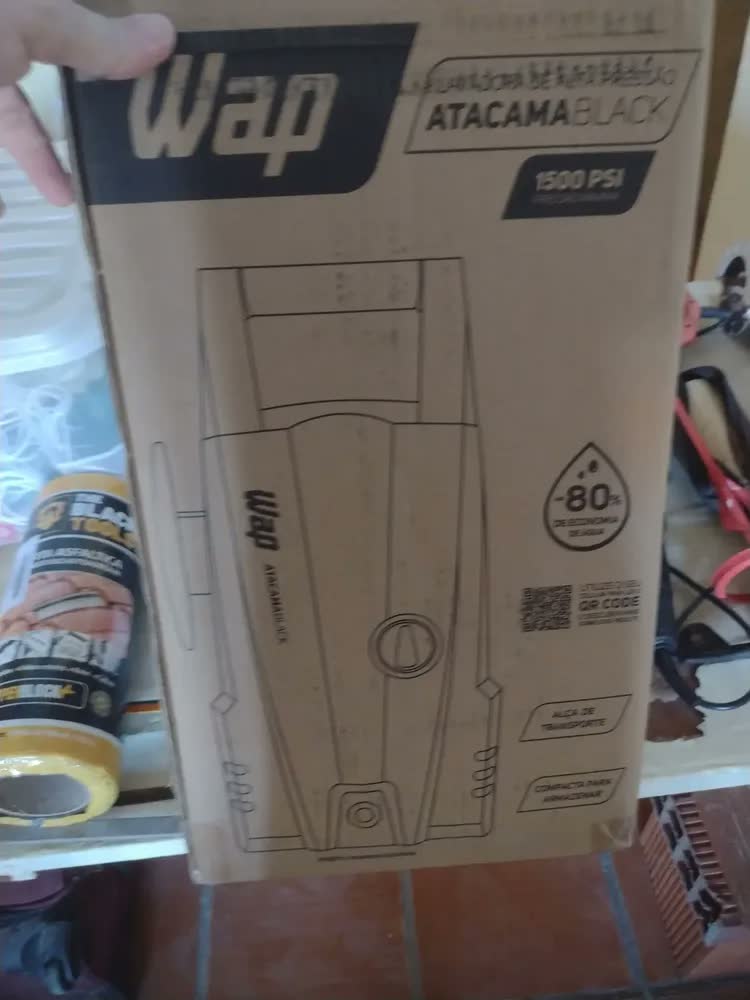 foto de Desobstruidora e Lavadora de Alta Pressão WAP Atacama Black Ultra 1400W 1500 PSI