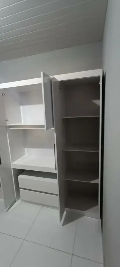 foto de Guarda Roupa Casal 6 Portas 2 Gavetas Porto Branco Móveis Carraro