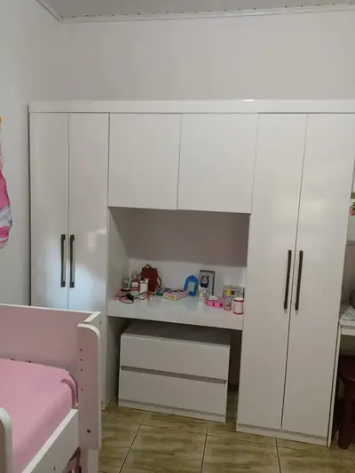 foto de Guarda Roupa Casal 6 Portas 2 Gavetas Porto Branco Móveis Carraro
