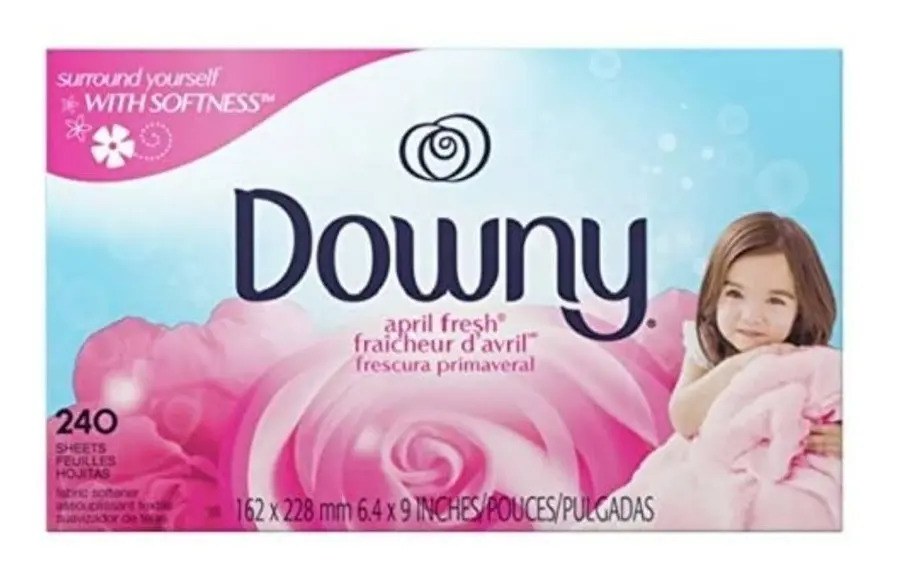 1 Cx Downy Amaciante Lenço Secadora Roupas Perfumados 240 Un