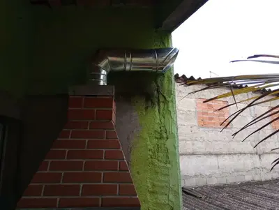 foto de Chaminé Para Churrasqueira Pré Moldada Top Coifas Cor CH 2º
