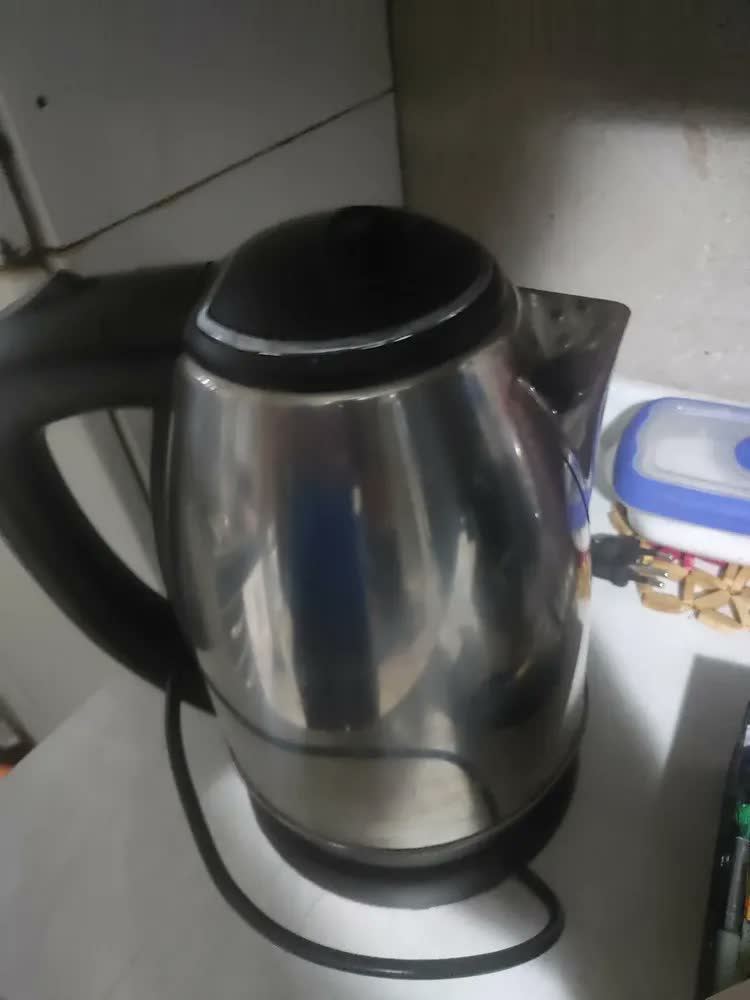 foto de Chaleira Elétrica Inox 1,8 Litros Jarra Bule BAK Cor Prata