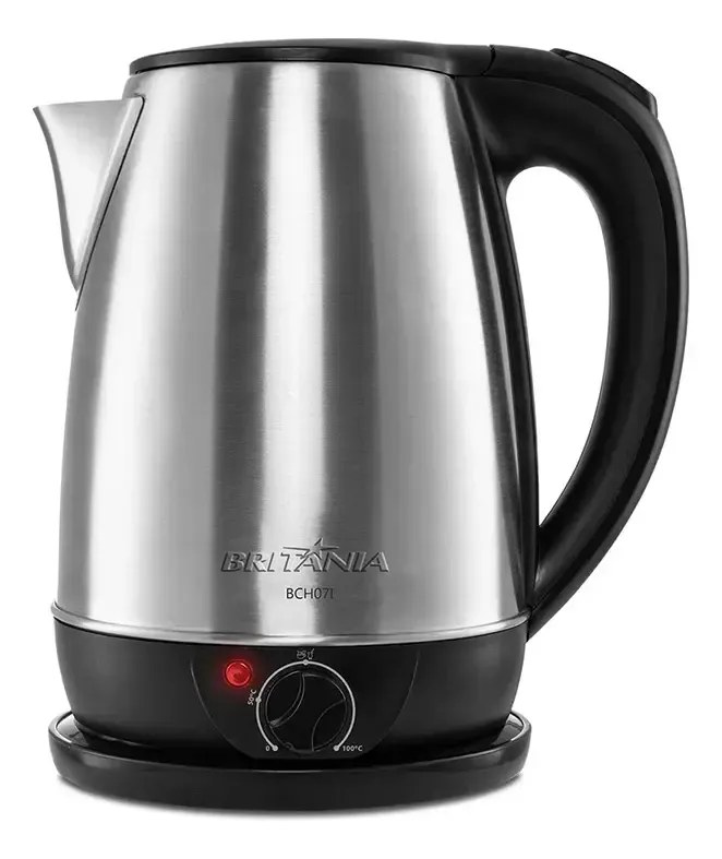 Chaleira Elétrica Bch07i 1,8l Temp Control Inox Britânia Prateado