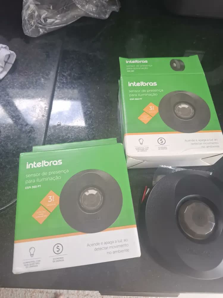 foto de Interruptor Sensor De Presença P/ Iluminação Espi 360 Pt