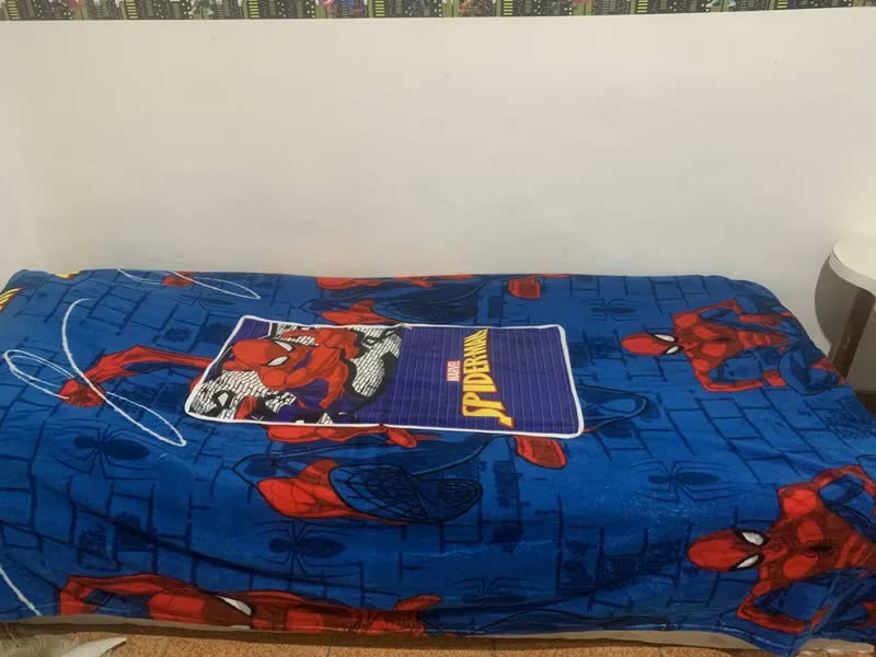 foto de Manta Almofada Jolitex Spiderman 2 em 1 Tamanho Solteiro 100% Poliéster