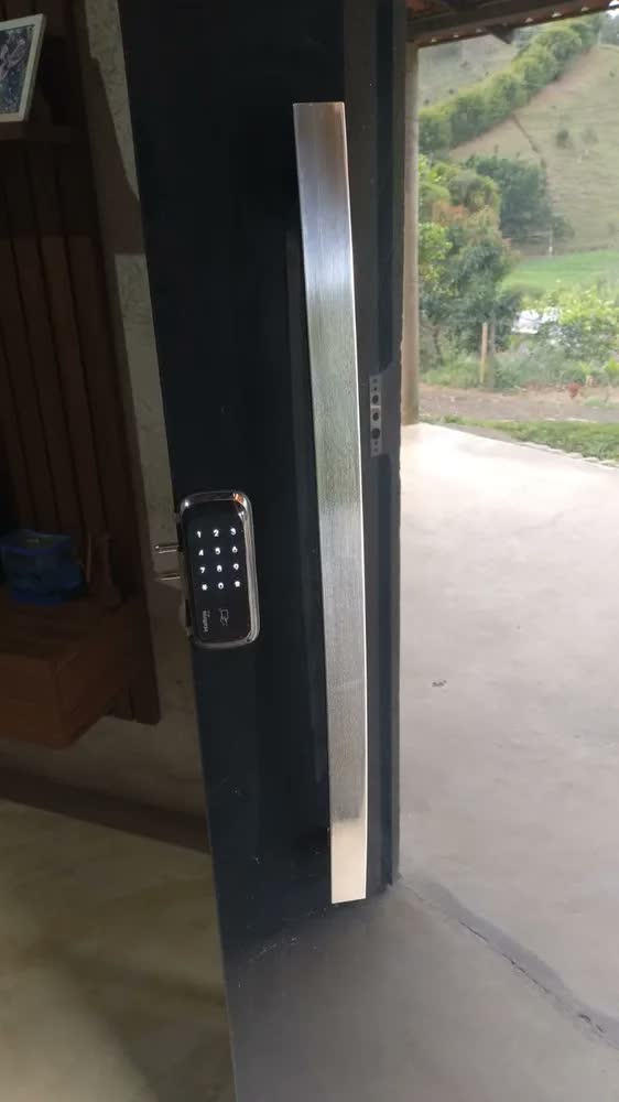 foto de Fechadura Digital Fr400 Para Portas De Vidro Intelbras