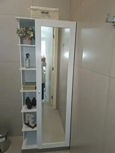foto de Sapateira 1 Porta Com Espelho Duetto Branco - Henn