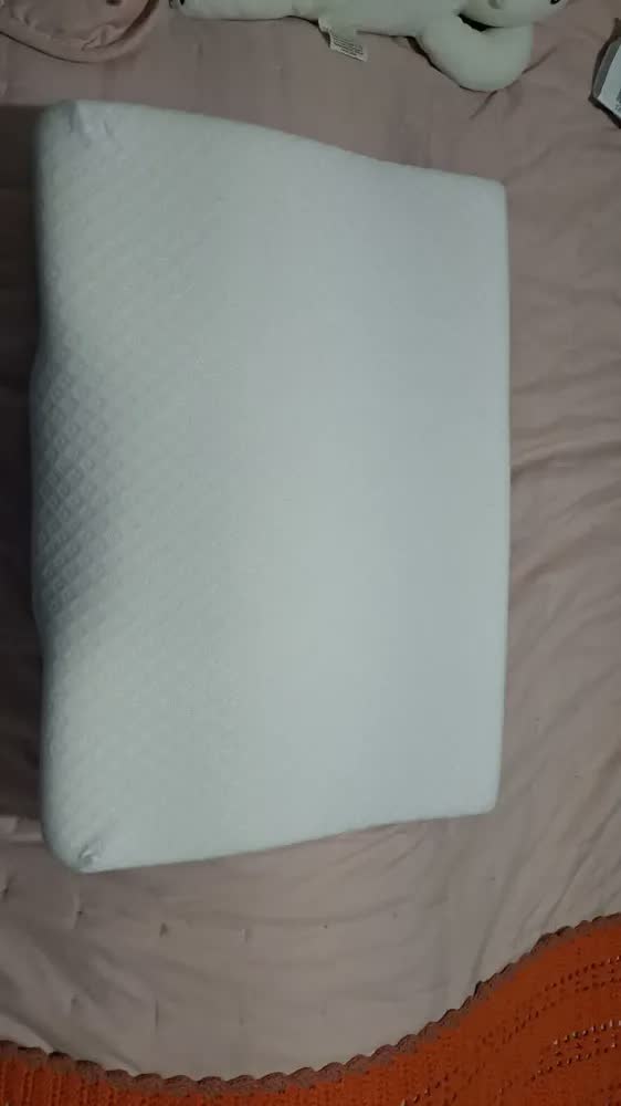 foto de Travesseiro Nasa Cervical Ortopédico Confortável Ergonômico Fibrasca Cor Branco