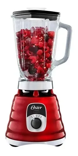 Liquidificador Red Knob de 3 velocidades Oster Classic BLST4126r