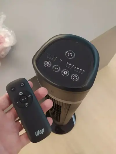 foto de Ventilador Torre AIR SILENCE WAP Silencioso Oscilante com Controle Remoto 4 Velocidades e Desligamento Automático