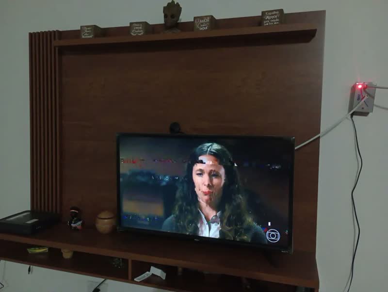 foto de Painel Para Tv Até 50 Polegadas Dijon C/ Prateleira Naturale