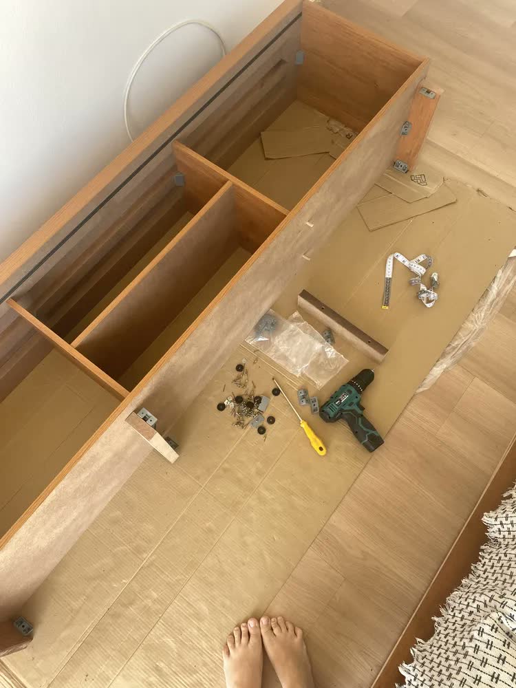 foto de Rack para TV 75 Polegadas Mavaular Ripado 2 Portas Cor Naturalle