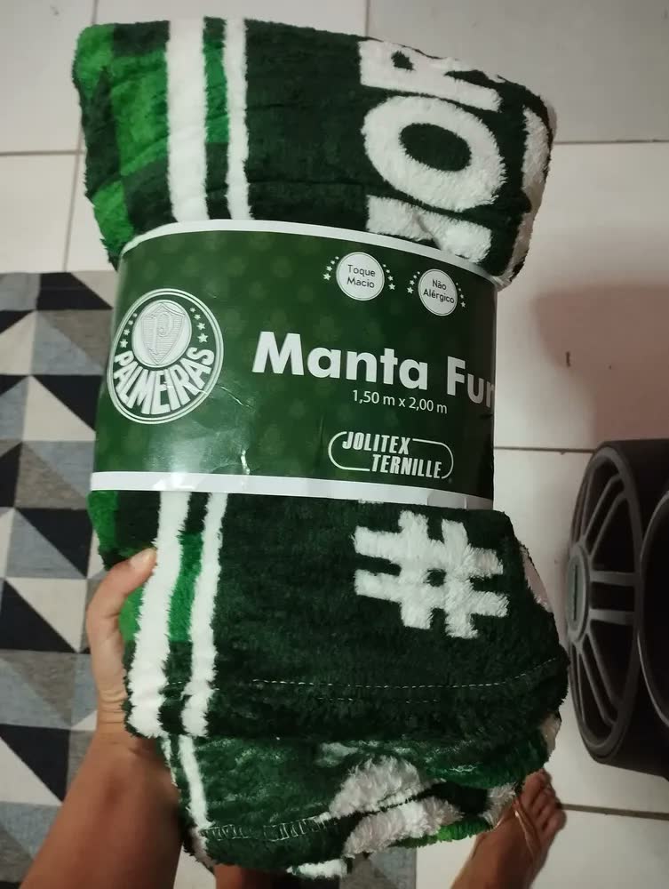foto de Manta Solteiro Microfibra São Paulo Jolitex Antialérgica Vermelha