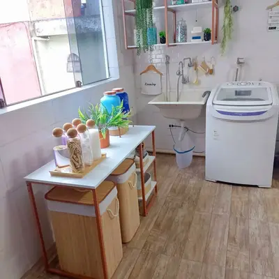foto de Cesto Bambu Jolitex retangular com tampa bege